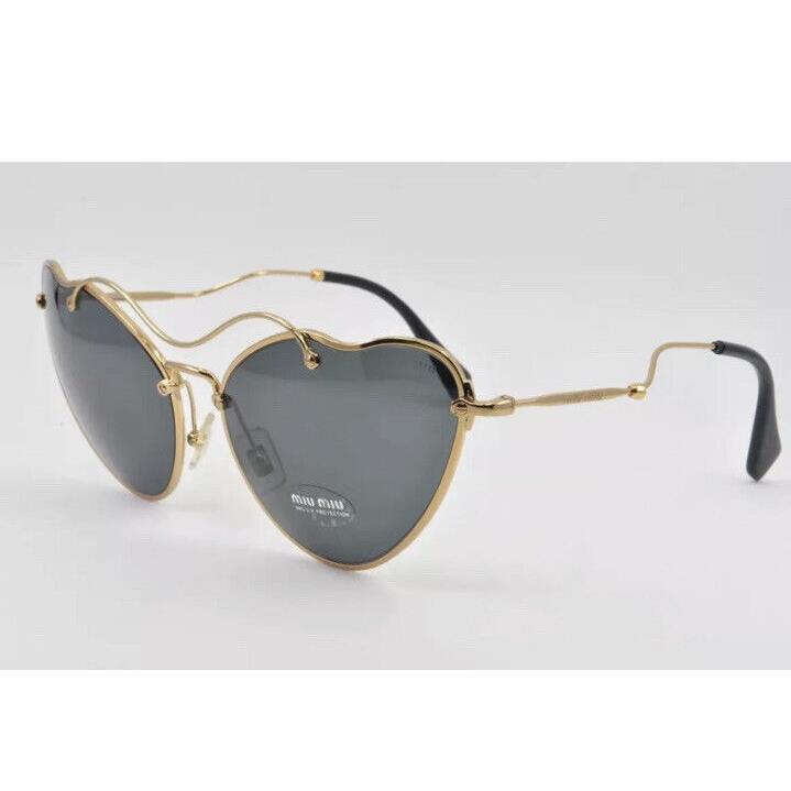 Miu Miu Sunglasses MU 55RS 7OE1A1 Antique Gold Size 65-18-135