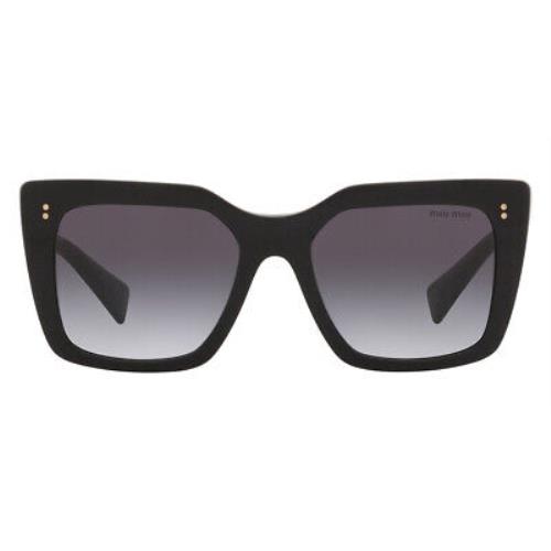 Miu Miu 0MU 02WS Women Sunglasses Black Square 53mm