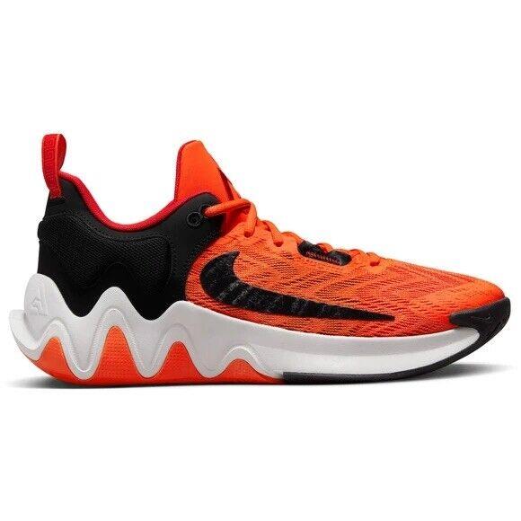 Men Nike Giannis Immortality Basketball Shoes Orange Black Grey Gray DM0825 800 - Orange