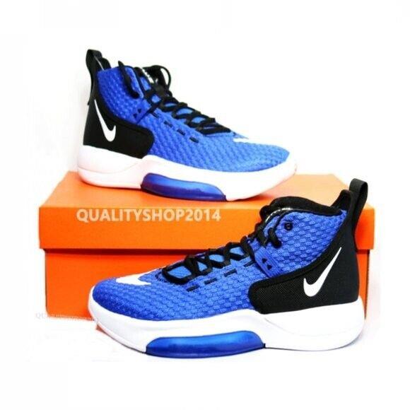 Nike Zoom Rize Basketball Men`s Shoes Game Blue Royal/black/white Colors Nike