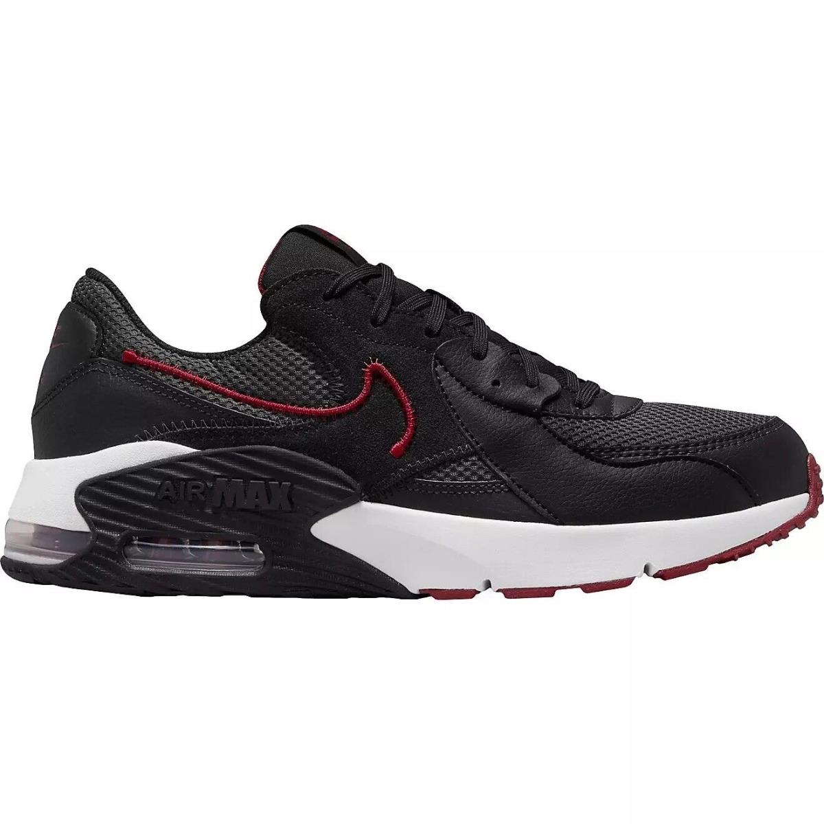 Mens Nike Air Max Excee Running Shoes Sneakers Black White Maroon DQ3993 001 - Black