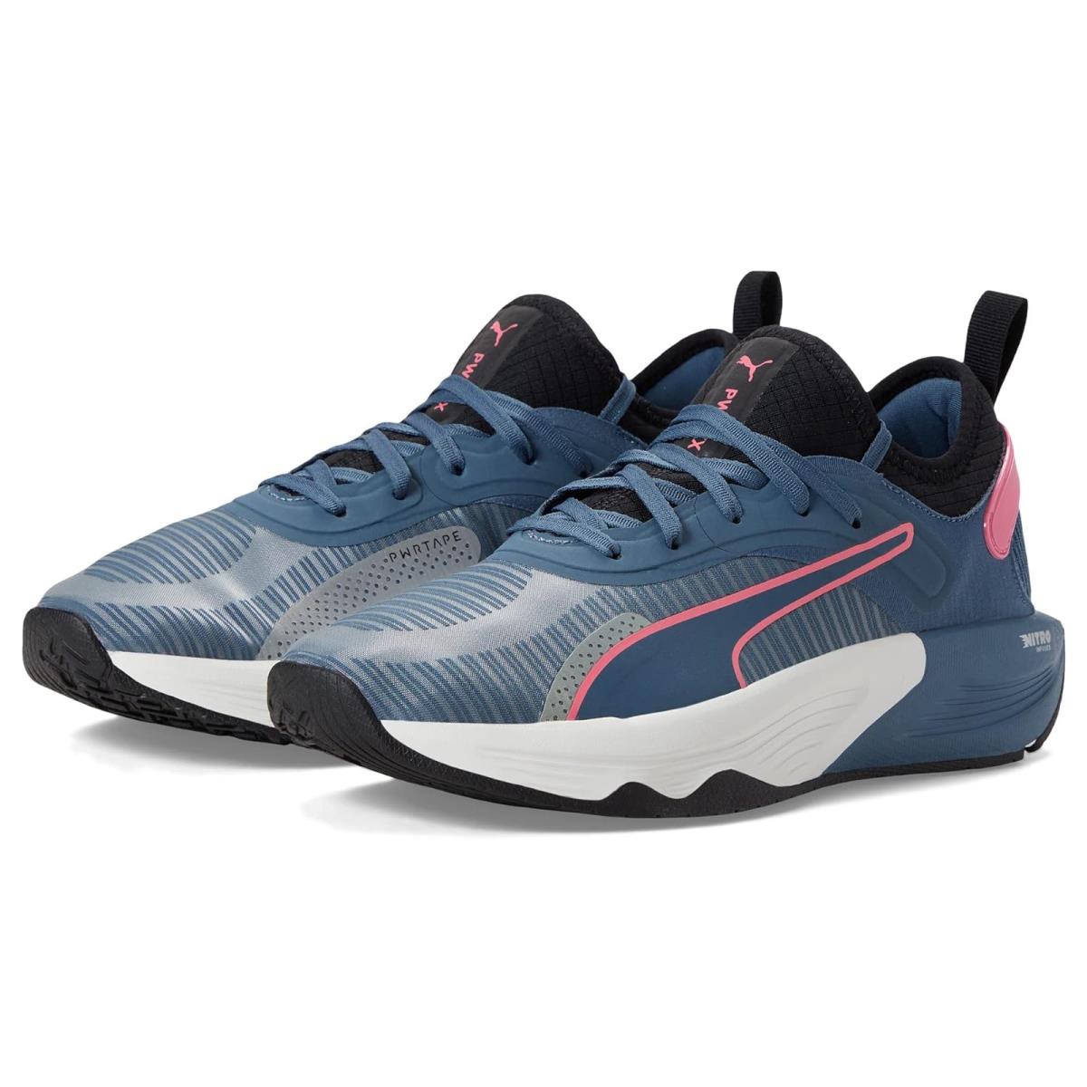 Woman`s Sneakers Athletic Shoes Puma Pwr XX Nitro Evening Sky/Puma Black/Sunset Pink