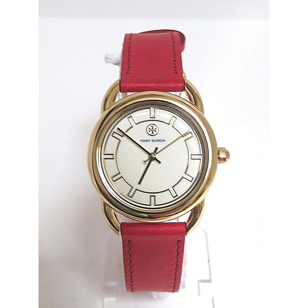 Tory Burch Ladies Ravello with Red Leather.. TBW7211 Tag - Tory Burch watch  - 047141721272 | Fash Brands