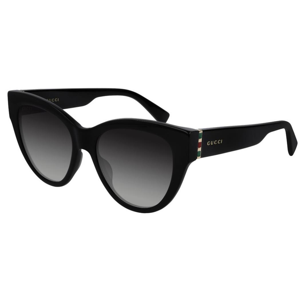 Gucci GG0460S 001 Black Grey Gradient Women Oversized Sunglasses