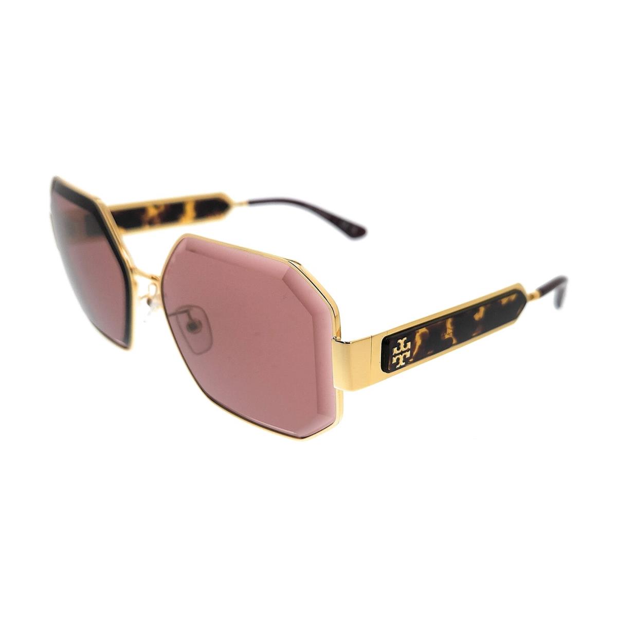 Tory Burch 0TY6094 330475 Shiny Gold Square Sunglasses