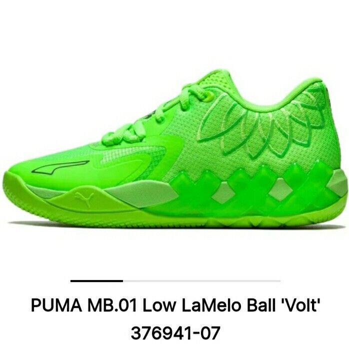 Puma MB.01 Lo Volt - 376941-07 Size 10.5 Basketball Shoes Athleisure