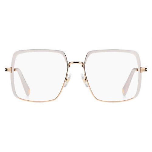 Marc Jacobs MJ 1067 Eyeglasses Women Gold Ivory Square 54mm