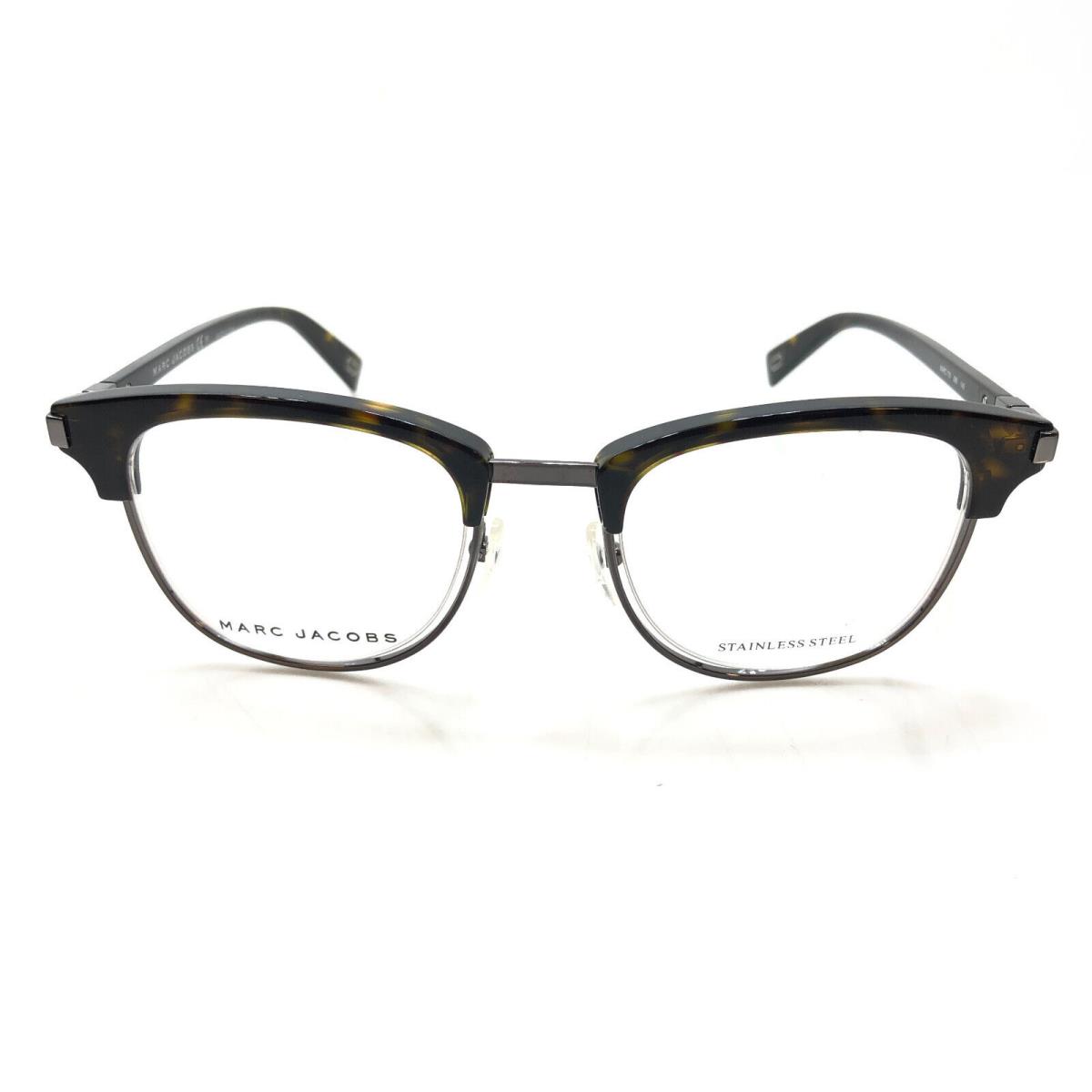 Marc Jacobs 176 086 Havana Tortoise Prescription Eyeglasses Frames with Case