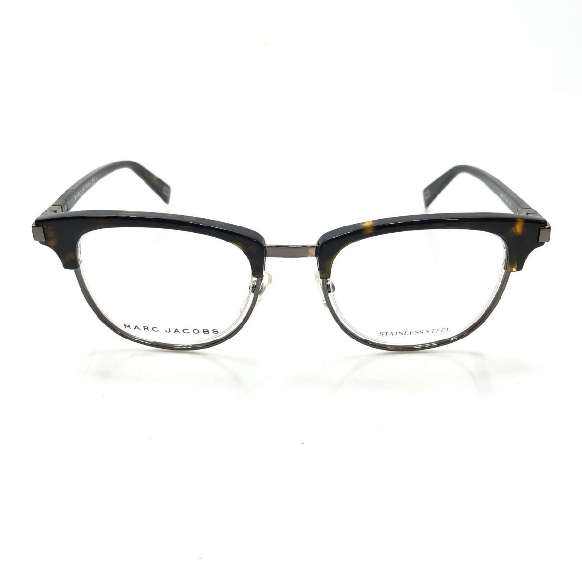 Marc Jacobs 176 086 Black Tortoise Prescription Eyeglasses Frames with Case