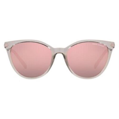 Armani Exchange AX4107S Women Sunglasses Brown Cat Eye 55mm
