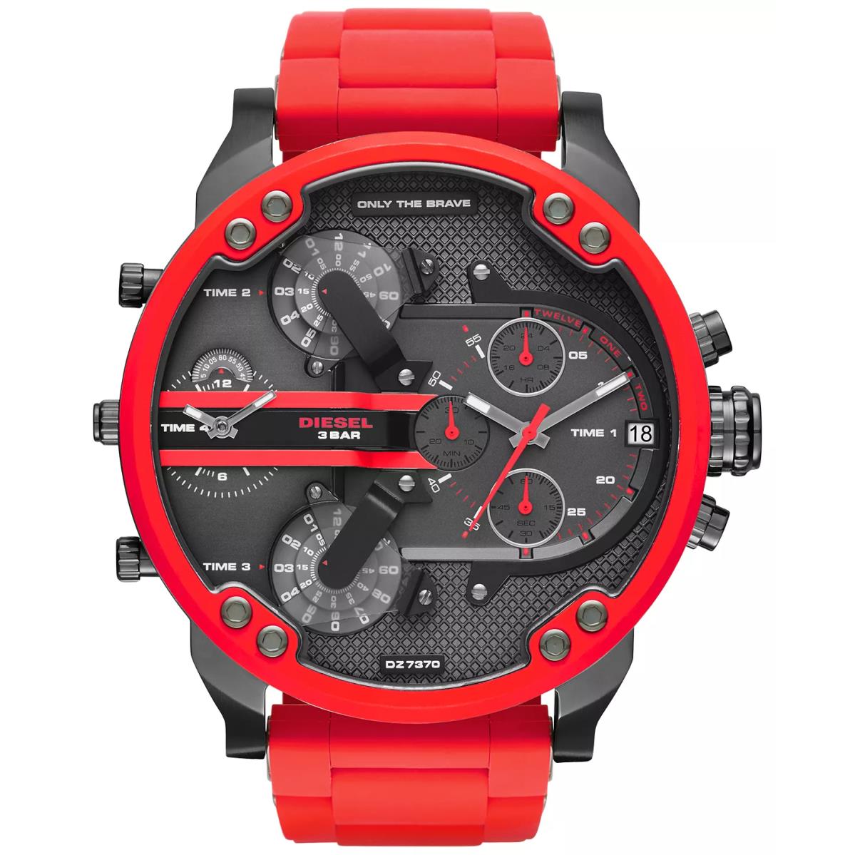 diesel watch men red