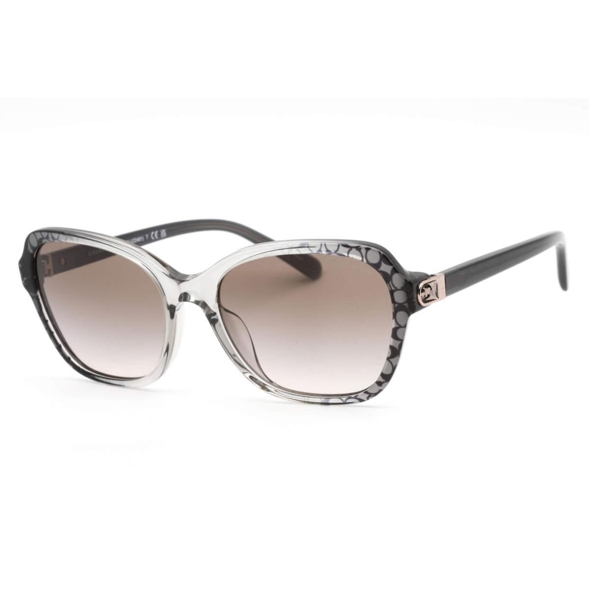 Coach Women`s Sunglasses Grey Gradient Butterfly Plastic Frame 0HC8349U 57103B