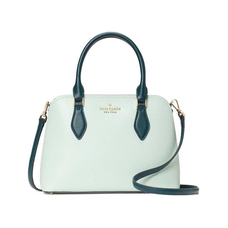 Kate Spade Darcy Seawater Green Leather Small Satchel