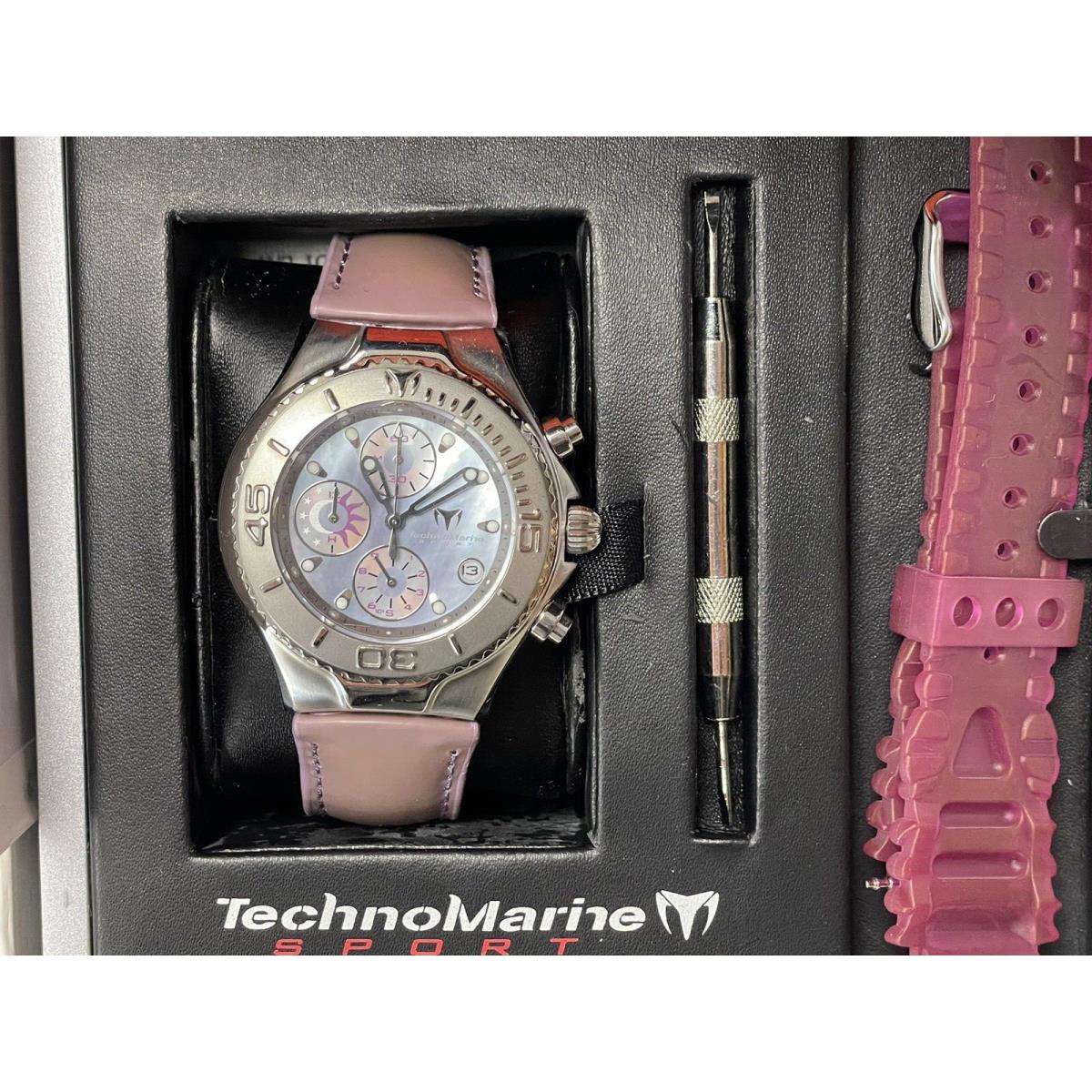 Technomarine TMSC19 Ladies Swiss Made Chronograph Pink Band