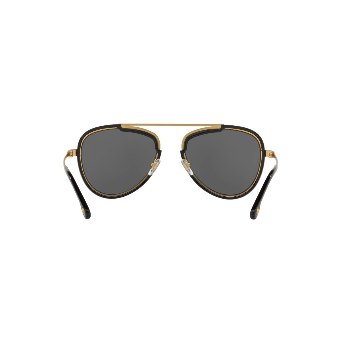 Versace sunglasses Aviator - Gold/Black , Black Frame, Gray Lens