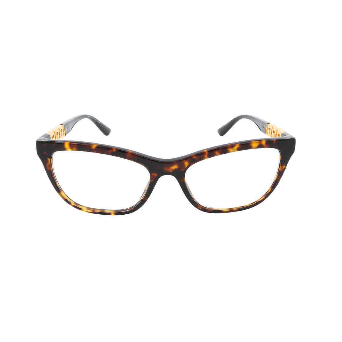 Versace Demo Cat Eye Ladies Eyeglasses VE3318 108 54 VE3318 108 54