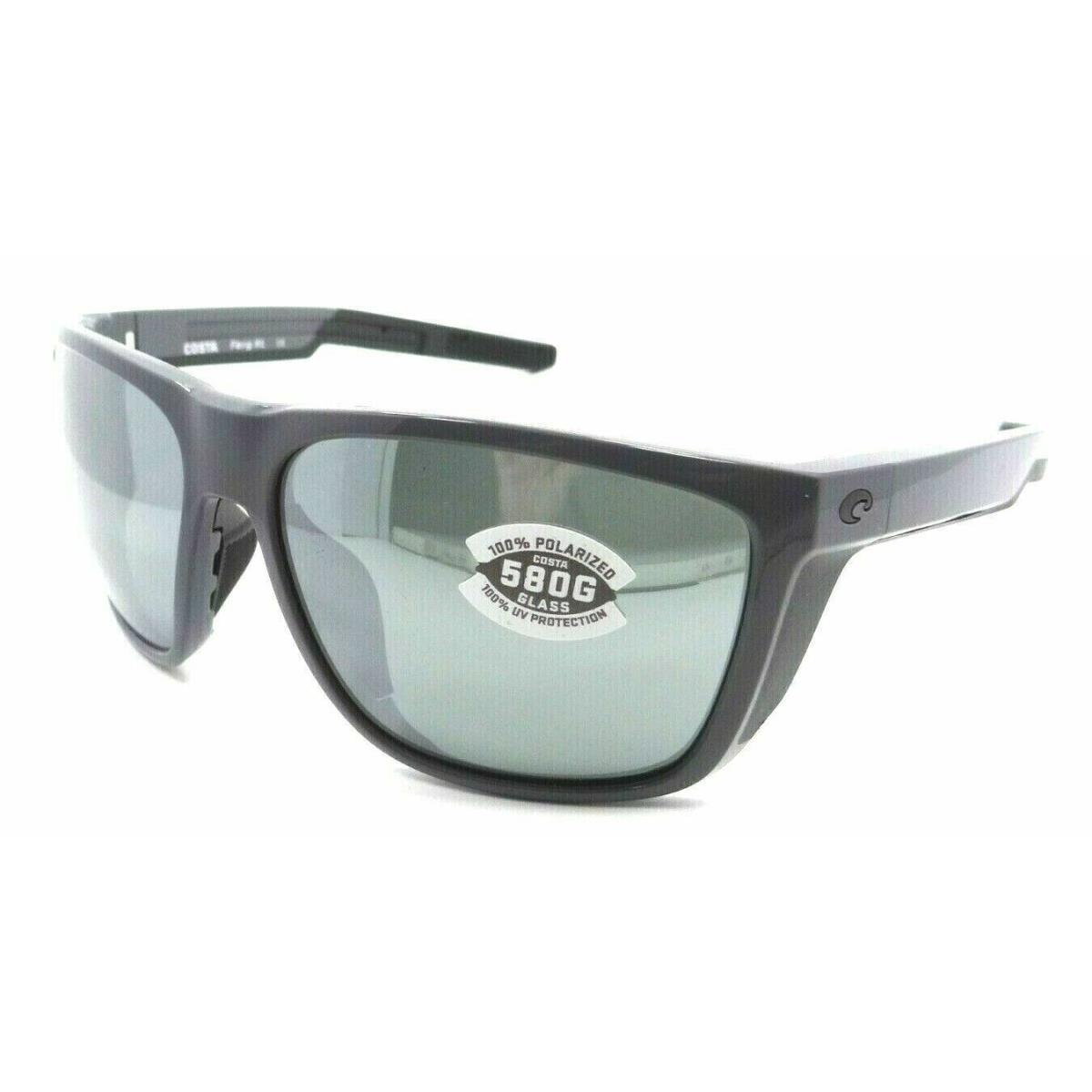 Costa Del Mar 06S9012 Ferg XL Sunglasses Shiny Gray Silver Mirror 580G Polarized - Multicolor Frame