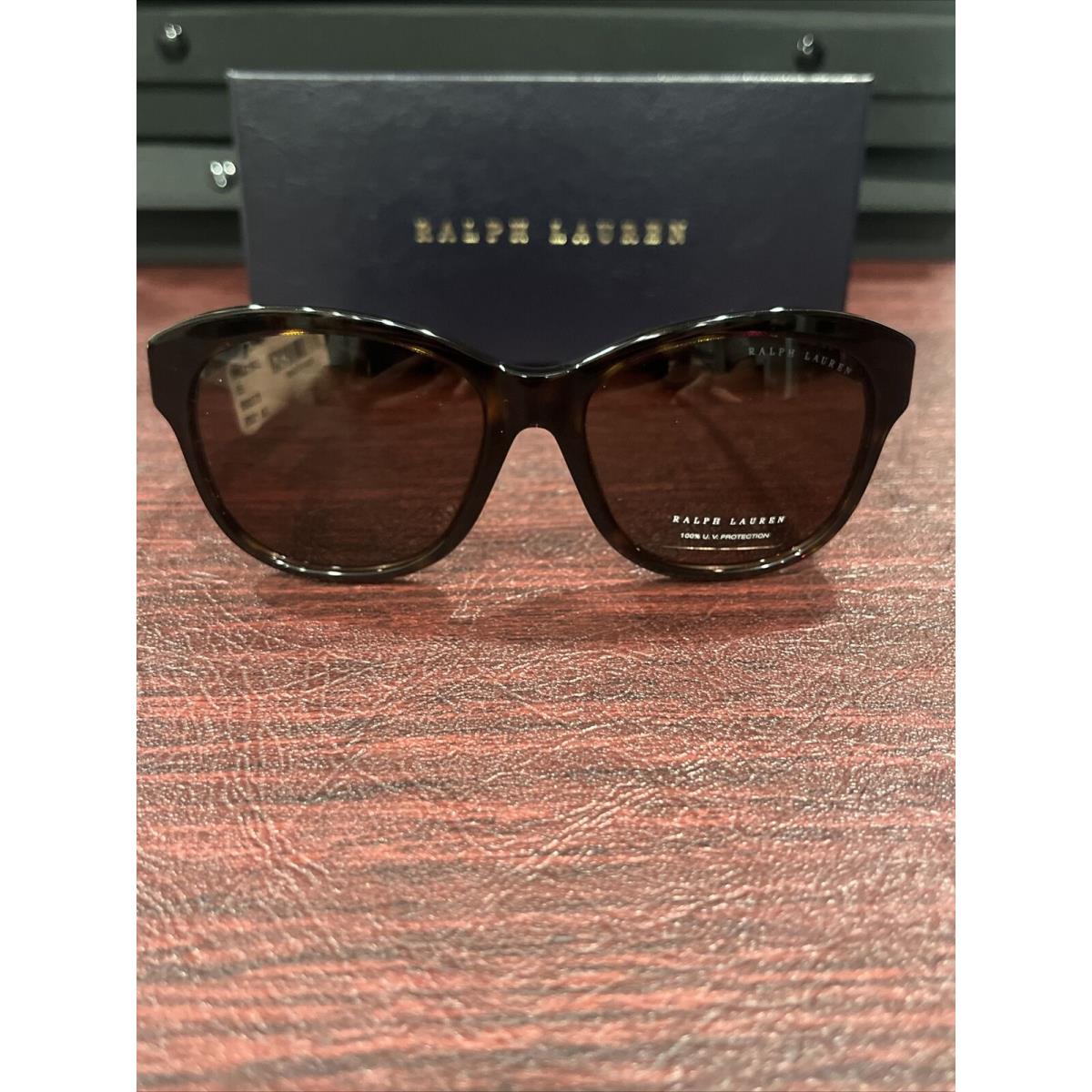 Ralph Lauren RL8190Q Sunglasses Women Havana Oval 55mm