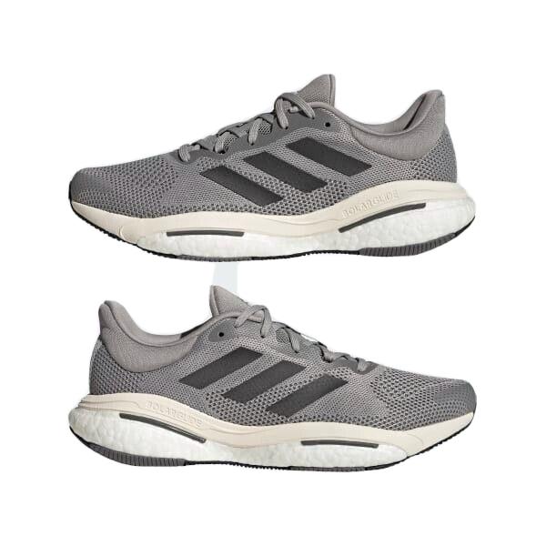 Adidas Mens Solarglide 5 Boost Midsole Fashion Running Shoes Grey/black 11