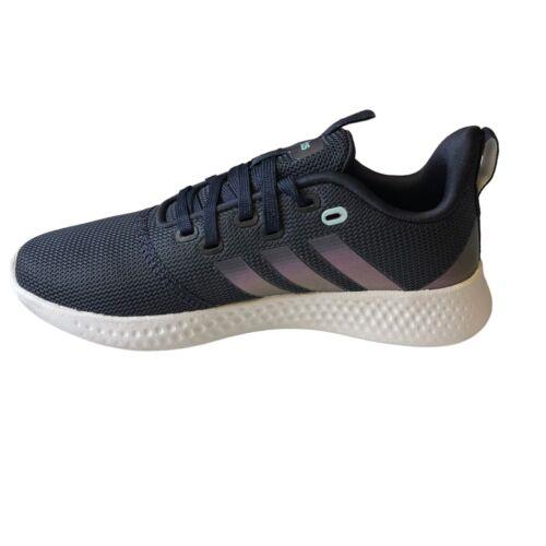 Adidas Pure-motion Running Shoe Womens 6 Black GW5053 Sneaker 3 Gold Stripes