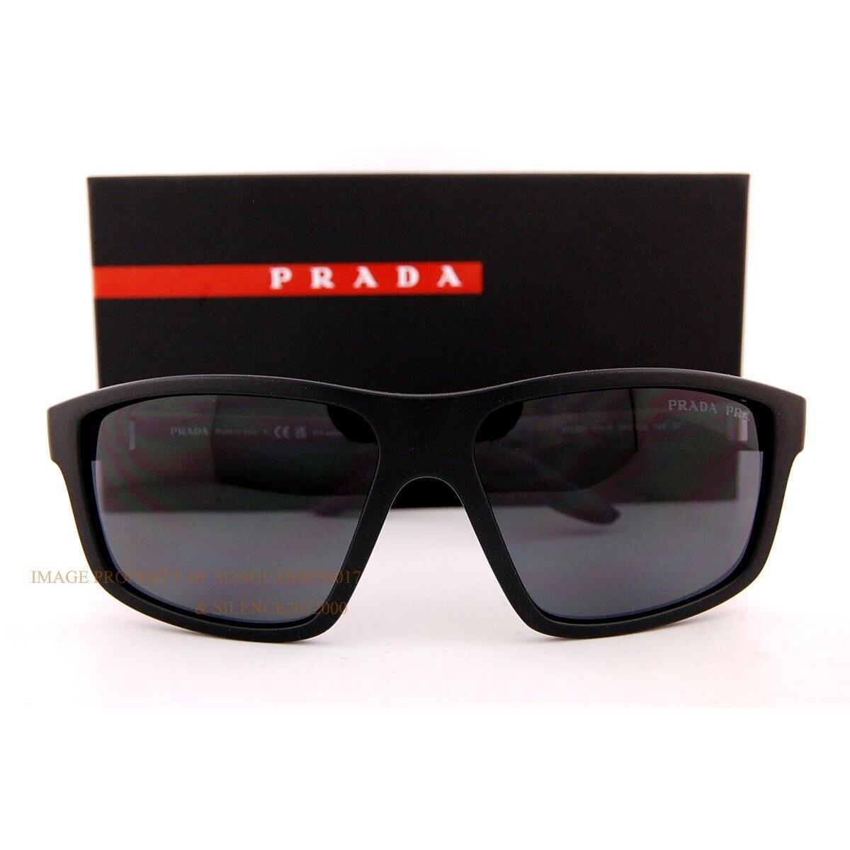 Prada Sport Sunglasses PS 02XS DG0 02G Matte Black/polarized Grey Men