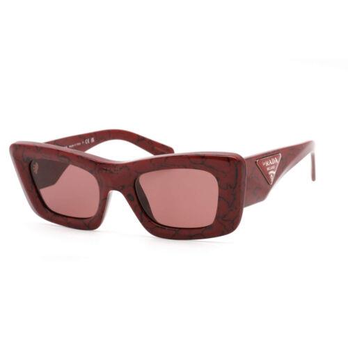 Prada Women`s Sunglasses Bordeaux Frame Dark Violet Lenses 0PR 13ZS 15D08S
