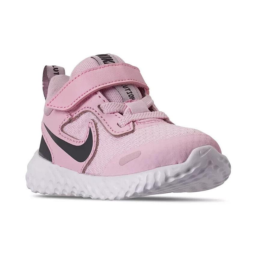 Nike Baby Girls Revolution 5 Sneaker Shoes Pink Toddler Size 10C