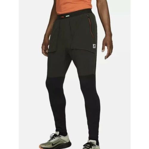 Nike Wild Run Hybrid Running Pants Off Noir/sequoia Mens Size XL BV5576 046