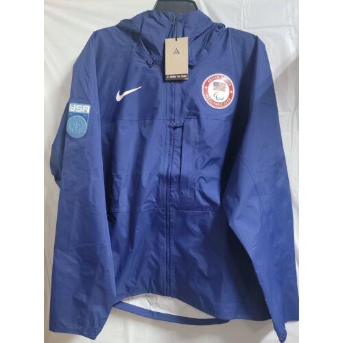 Nike Acg Team Usa Olympics Beijing 2022 Jacket Blue Mens Large DH4805-492