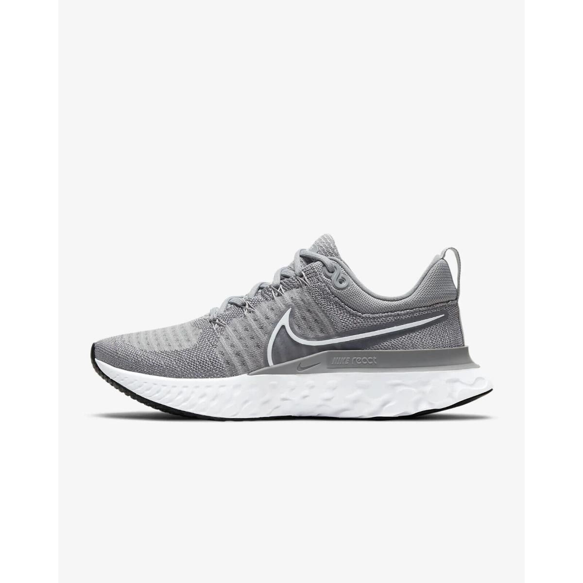Nike React Infinity Run Flyknit 2 Shoes Gray White CT2423 001 - Size 6.5 Womens