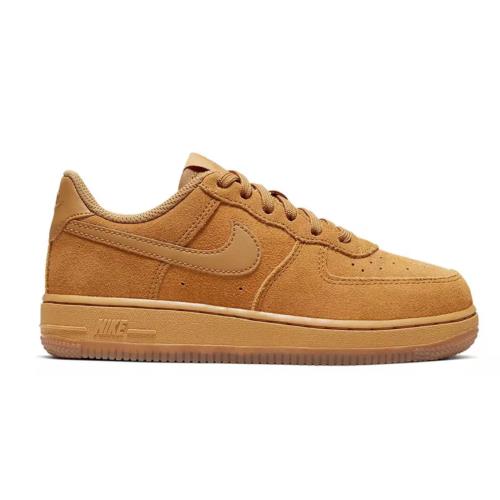 Nike Kids Air Force 1 LV8 3 GS Basketball Shoes Size 7 Youth - Wheat / Gum Light Brown , Wheat / Gum Light Brown Manufacturer