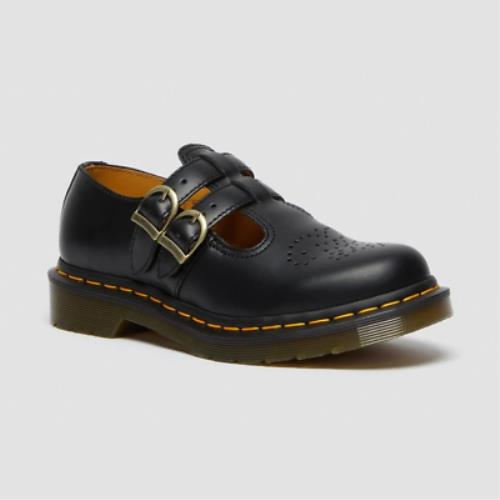 Dr. Martens Women`s 8065 Smooth Leather Mary Jane Shoes - Black
