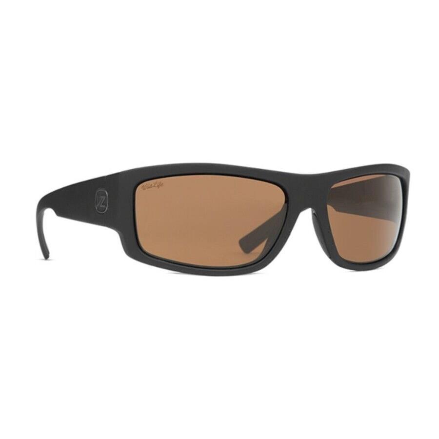 Vonzipper Semi Sunglasses Soft Touch Black Satin/ Wildlife Bronze Polarized Psz