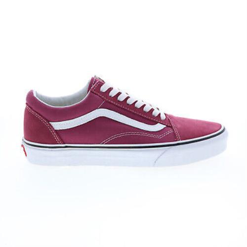 Vans Old Skool VN0A38G1U64 Mens Red Canvas Lace Up Lifestyle Sneakers Shoes 8.5