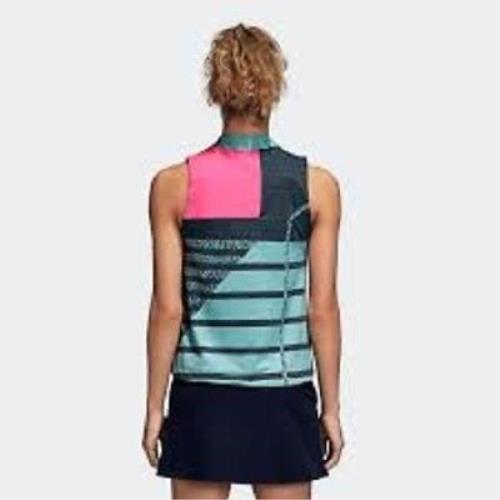 Adidas Seasonal Tank Top Aqua Hot Pink Gray CY8808 Active Women`s XS