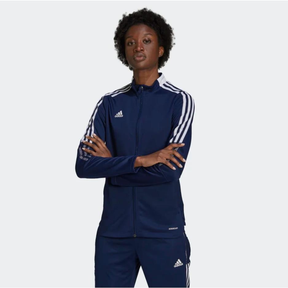 Adidas Tiro 21 Jogger Jacket 2 Piece Track Suit Set Navy Blue Women`s Small