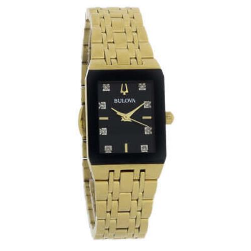 Bulova 97P135 Diamond 21MM Women`s Gold-tone Stainless Steel Watch