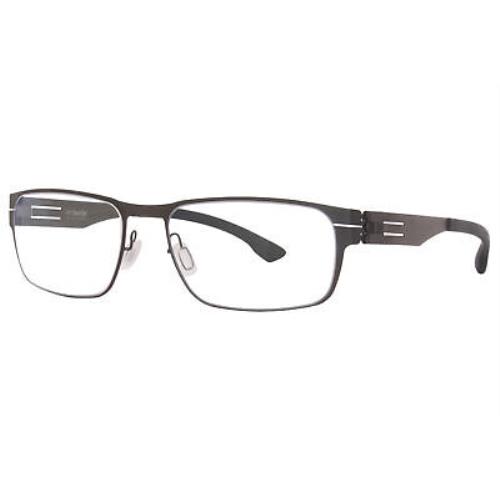 Ic Berlin Rast Large Titanium Eyeglasses Frame Men`s Graphite Full Rim 55mm