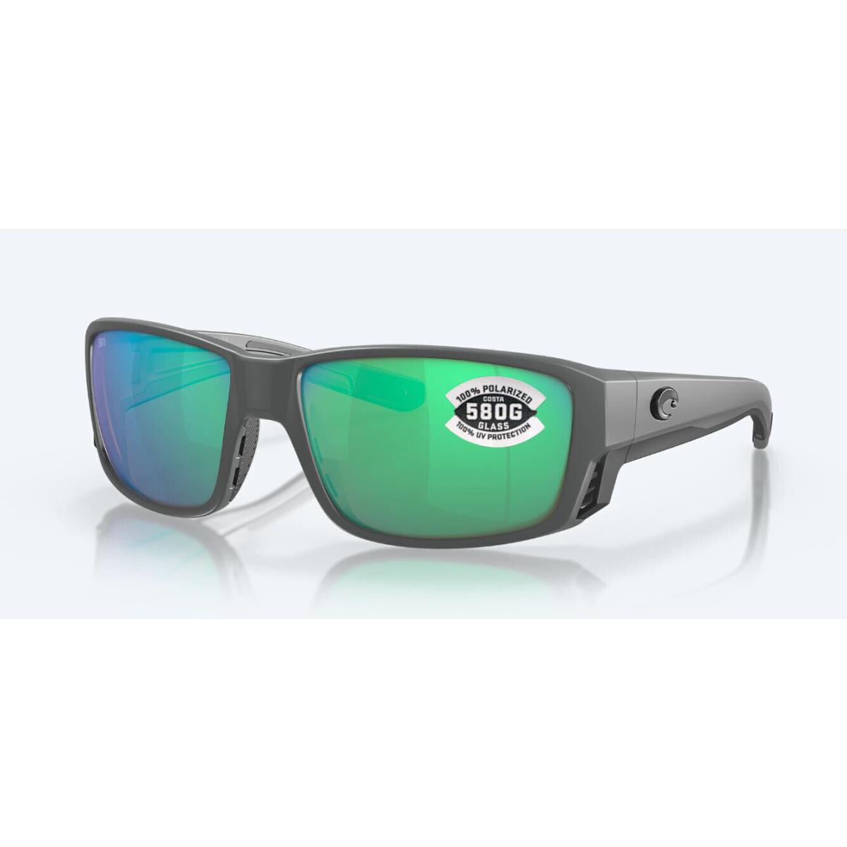 Costa Del Mar Tuna Alley Pro Gray/ Green Mirror Polarized Glass 580G