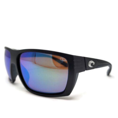 Costa Del Mar Broadbill Sunglasses Matte Black Green Mirror 580G Brb 11 Ogmglp - Matte Black Frame, Green Lens