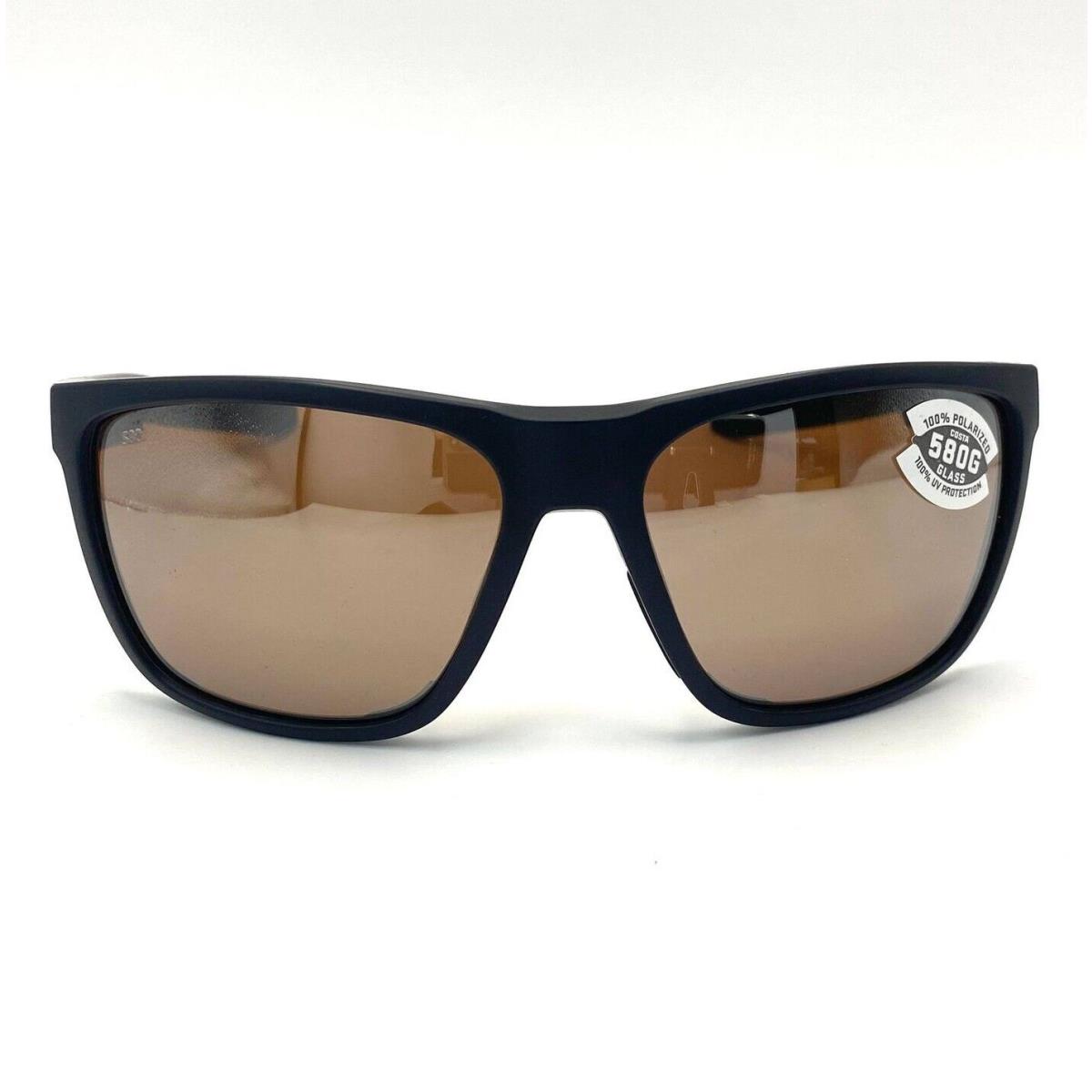 Costa Del Mar Ferg Sunglasses Matte Black/copper Silver Mirror 580Glass