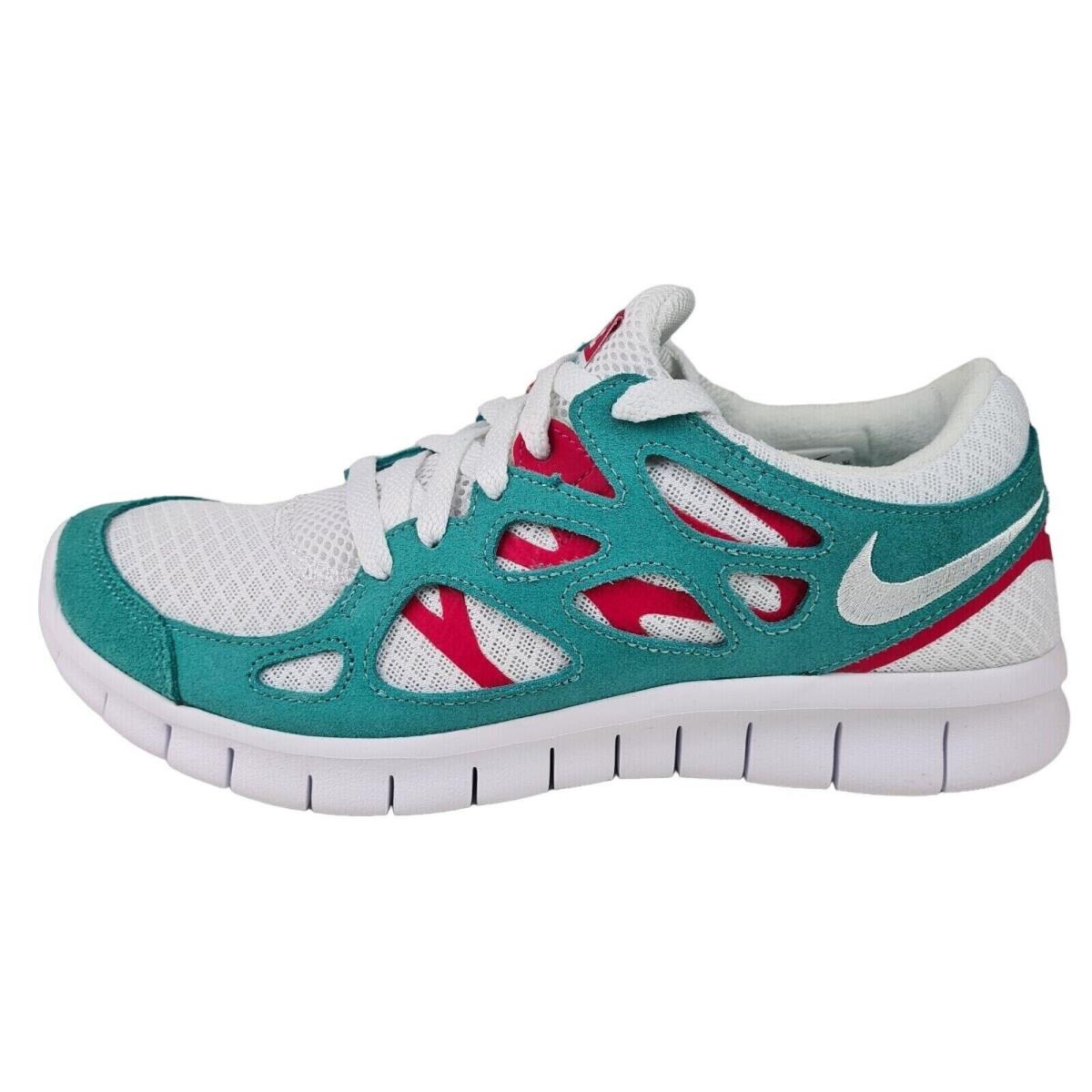Nike Men`s Free Run 2 Shoes DR9877 100 Sneakers Athletic White Teal Sz 8