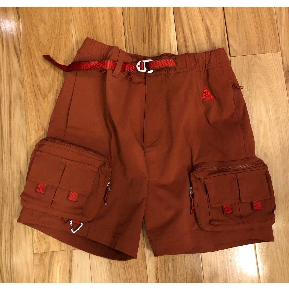 Nike Acg Cargo Shorts Redstone DH8347 670 Men`s Small