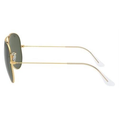 Ray-Ban sunglasses Aviator Large Metal - Gold Frame, G-15 Green Lens, Arista Model