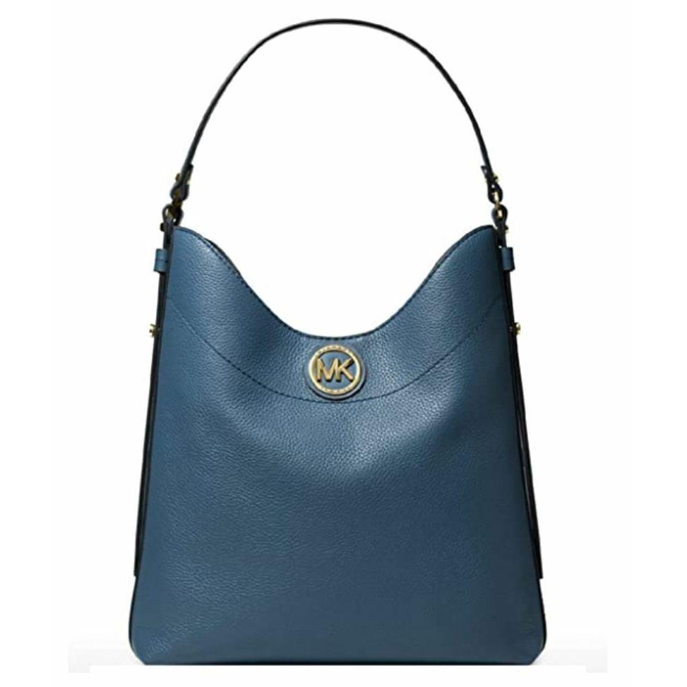 Michael Kors Bowery Large Hobo Shoulder Bag Dark Chambray