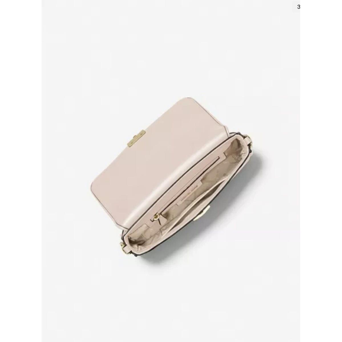 Michael Kors Bradshaw Small Logo Convertible Shoulder Bag-vanilla/soft Pink