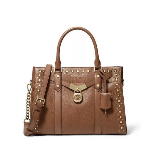 Michael Kors Noveau Hamilton Large Pebble Leather Satchel Luggage
