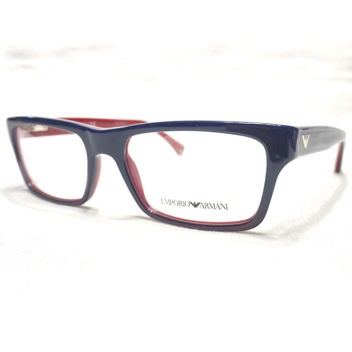 Emporio Armani EA3050 5347 Women`s Blue/red Modern Eyeglasses Frames 53/17  - Emporio Armani eyeglasses - 8053672367928 | Fash Brands