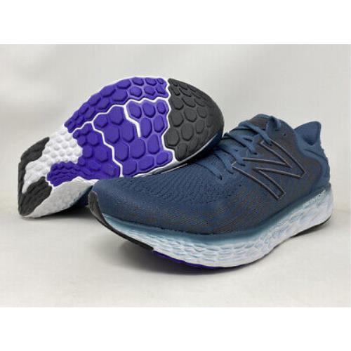 New Balance Men`s 1080 V11 Running Shoes Deep Ocean/violet 11.5 D Medium US