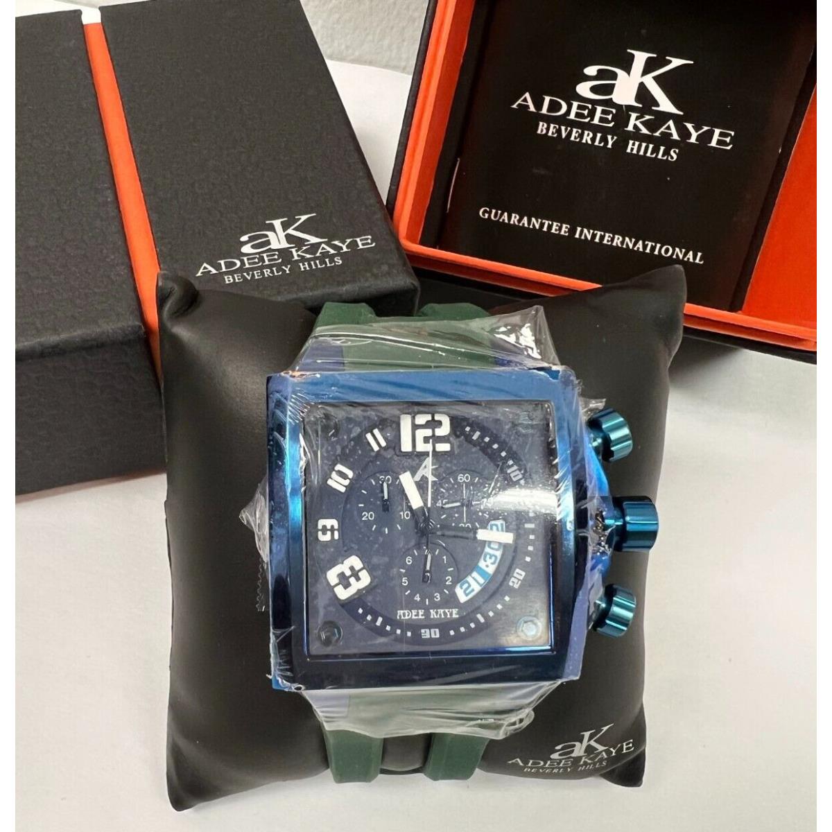 Adee Keye AK 7115 Blue Square White Digetpersonal Dark Green Band Collection